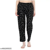 Women's maxi printed cotton pajamas in multiple sizes - Indian-made comfortable loungewear